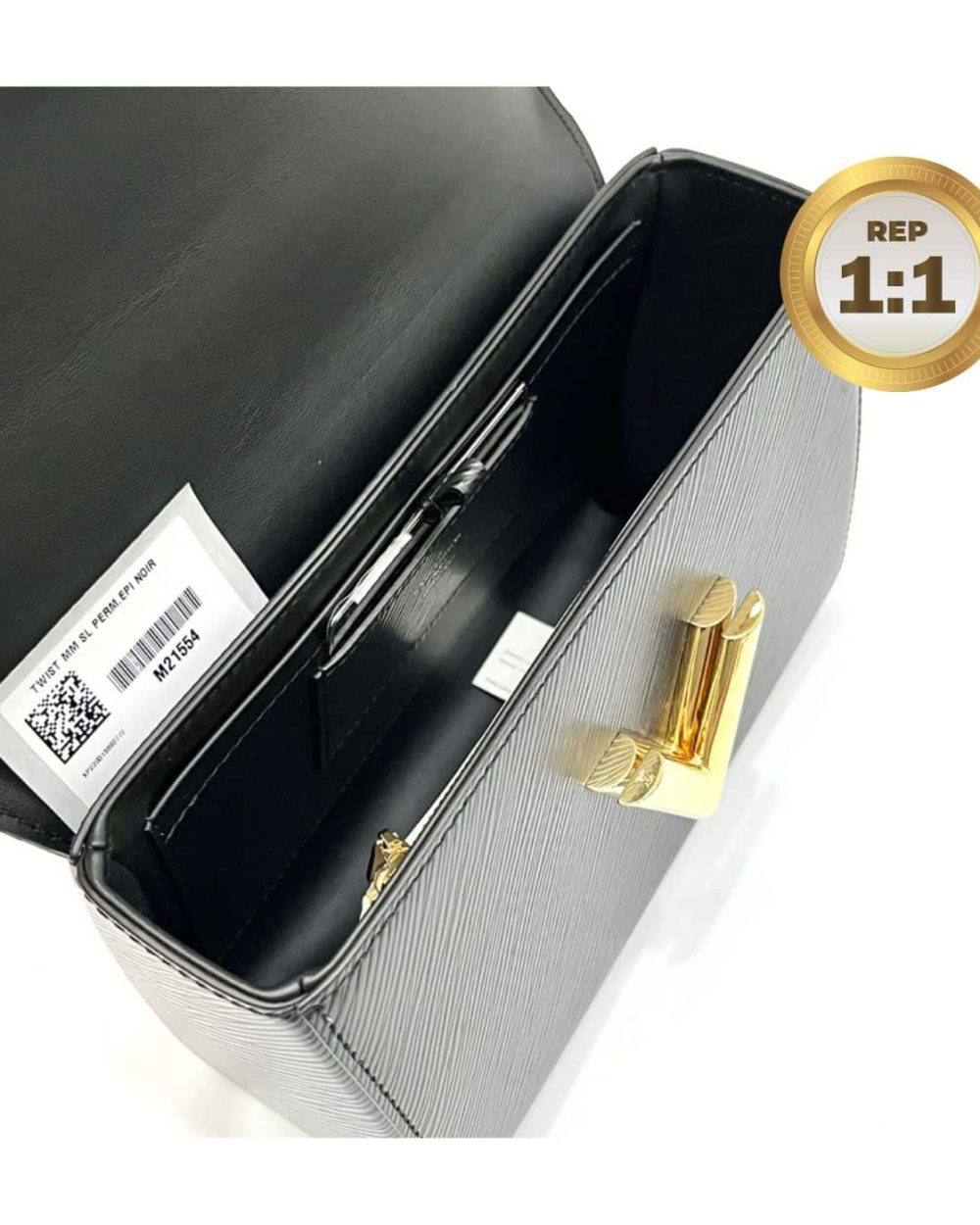 1:1 Replica Louis Vuitton Twist MM Epi Black For Women 9.4in/23cm