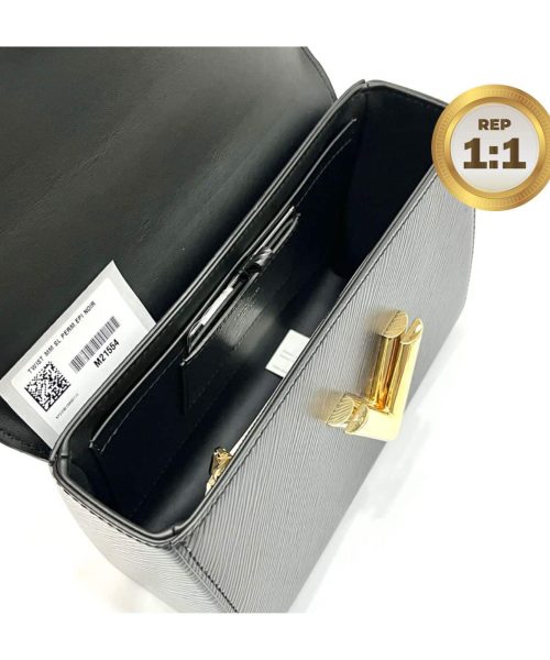 1:1 Replica Louis Vuitton Twist MM Epi Black For Women 9.4in/23cm