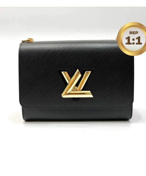 1:1 Replica Louis Vuitton Twist MM Epi Black For Women 9.4in/23cm