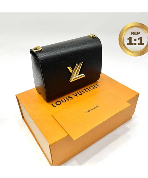 1:1 Replica Louis Vuitton Twist MM Epi Black For Women 9.4in/23cm