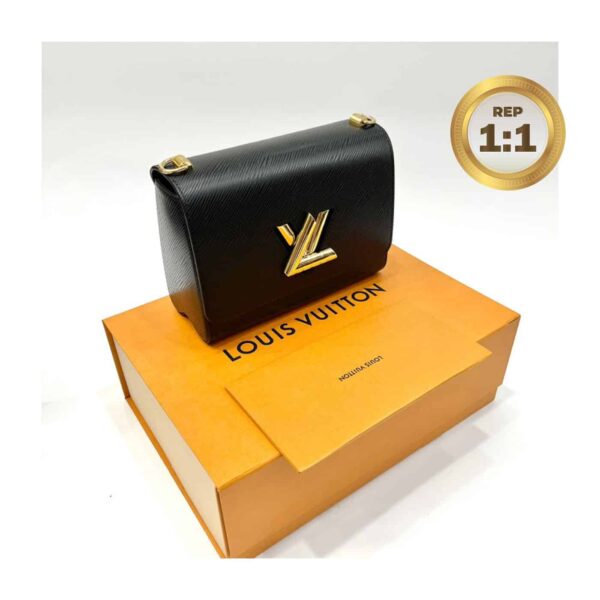 1:1 Replica Louis Vuitton Twist MM Epi Black For Women 9.4in/23cm