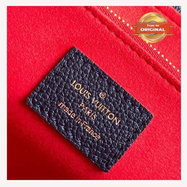 1:1 Replica Louis Vuitton Vavin MM Monogram Empreinte Navy Blue For Women 9.8in/25cm LV M43925