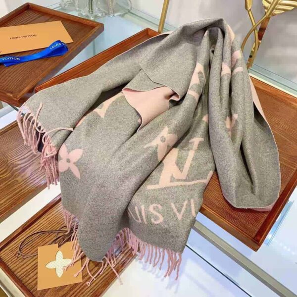 Reykjavik Scarf Light Grey And Pink For Women 