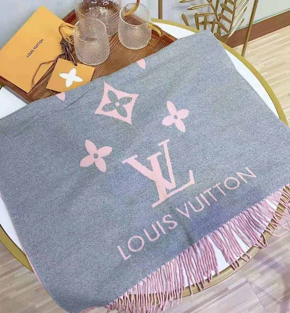 Reykjavik Scarf Light Grey And Pink For Women