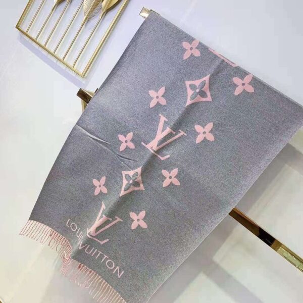 Reykjavik Scarf Light Grey And Pink For Women 