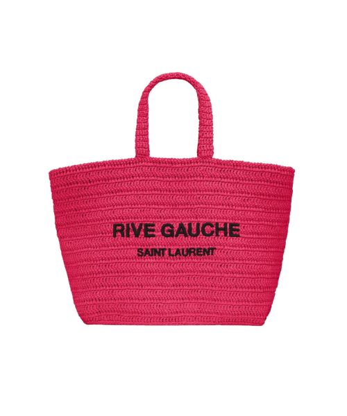 [REP 1:1] Rive Gauche Supple In Raffia Crochet Pink For Women 688864GAAA15693- 15 Inches/ 38 Cm
