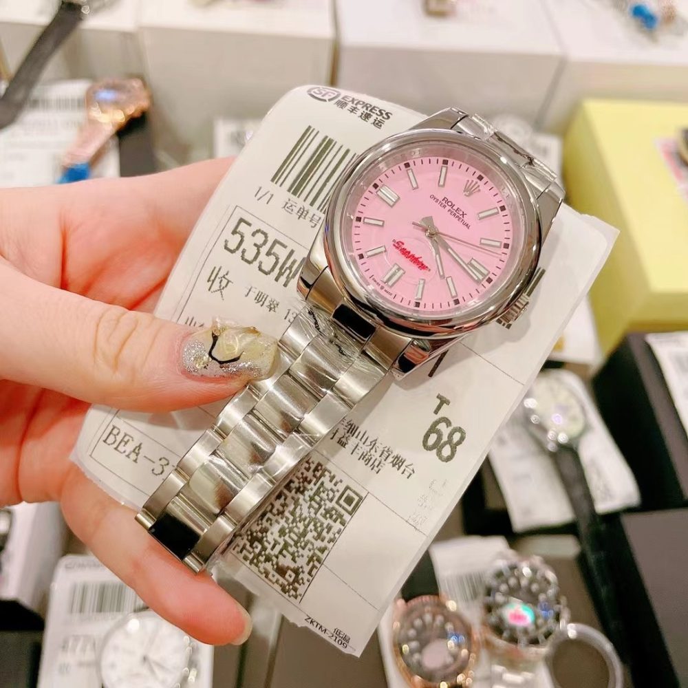 RL036 - Oyster Perpetual - Pink 36mm Watch - Image 4
