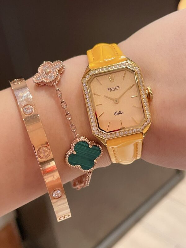 Rolex Cellini 24mm Gold Toned For Women