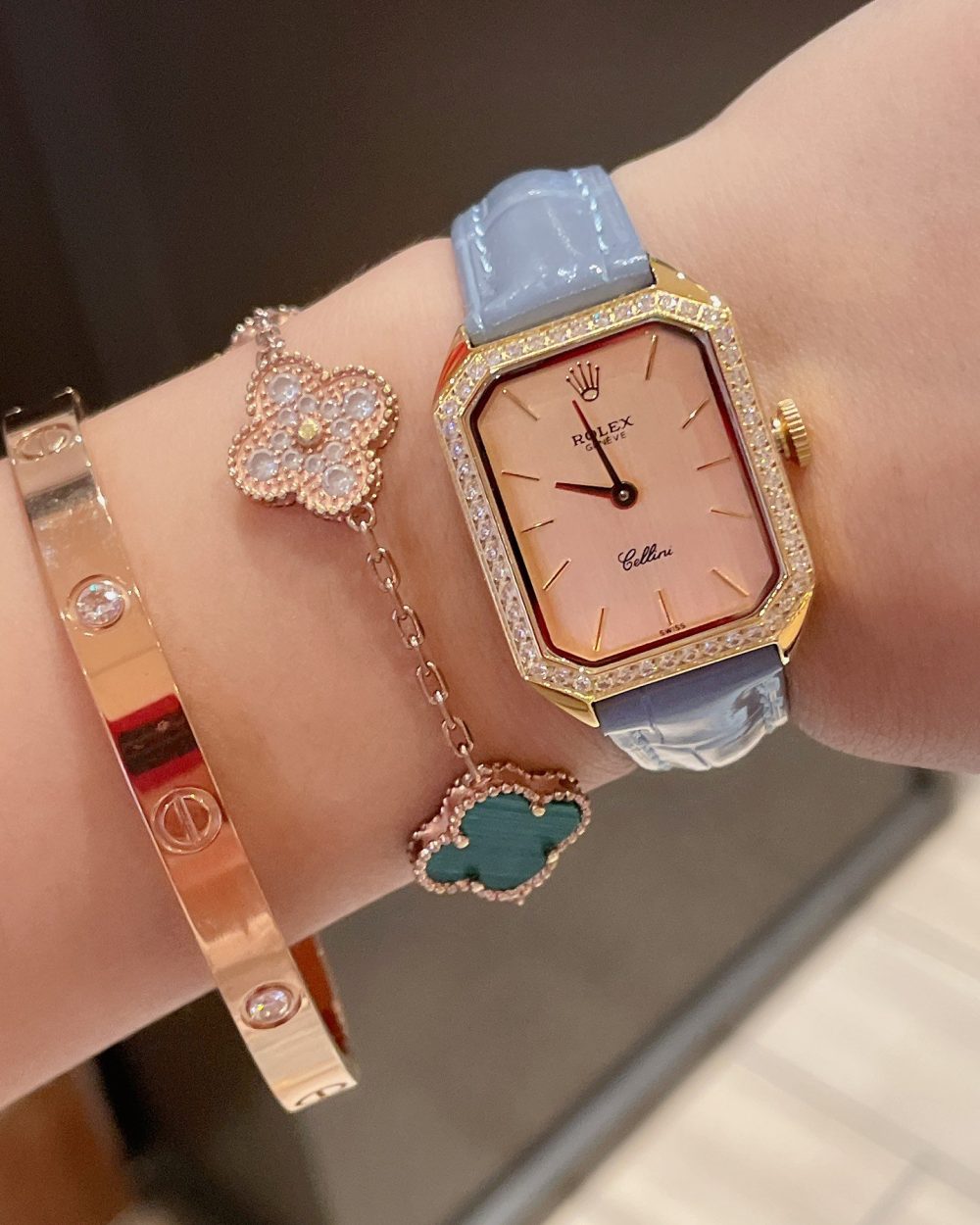 Rolex Cellini 24mm Gold Toned For Women