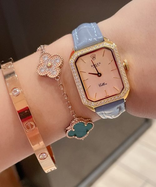 Rolex Cellini 24mm Gold Toned For Women