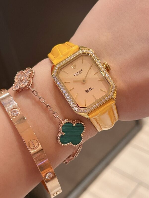 Rolex Cellini 24mm Gold Toned For Women