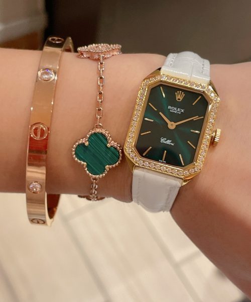 Rolex Cellini 24mm Gold Toned For Women