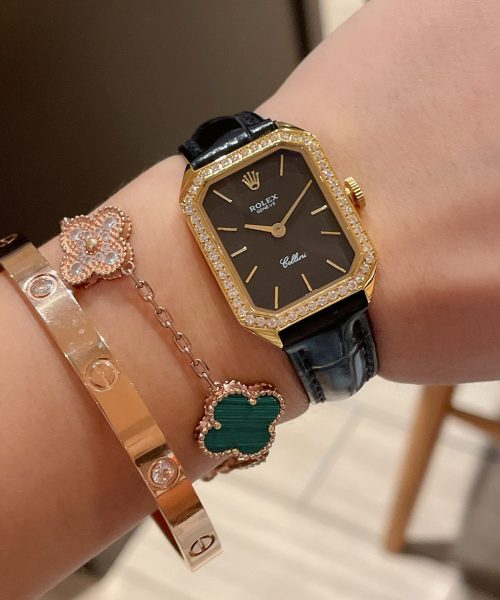 Rolex Cellini 24mm Gold Toned For Women