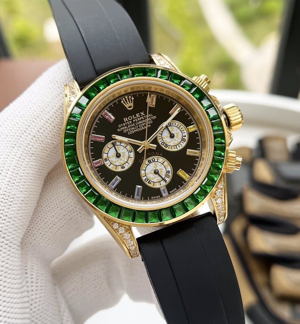 Rolex Cosmograph Daytona 40mm Gold Toned Beaded For Men