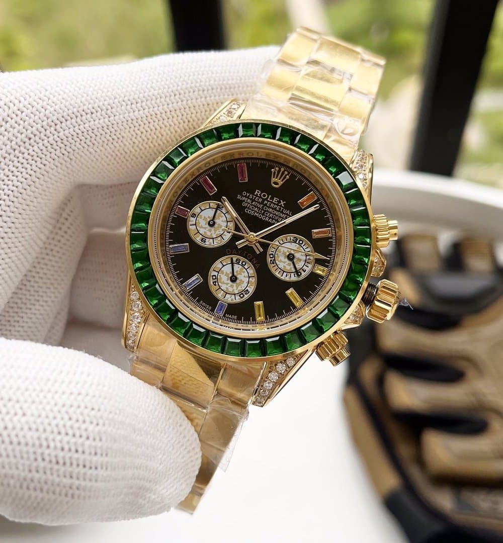 Rolex Cosmograph Daytona 40mm Gold Toned Beaded For Men