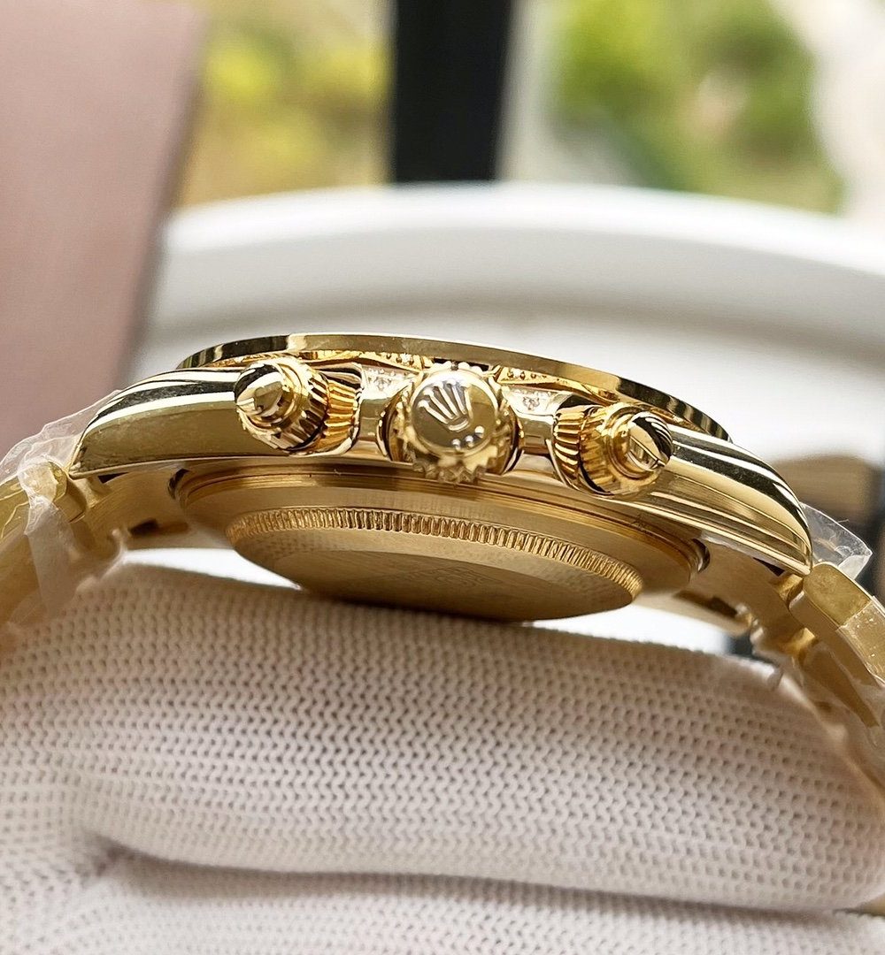 Rolex Cosmograph Daytona 40mm Gold Toned Beaded For Men