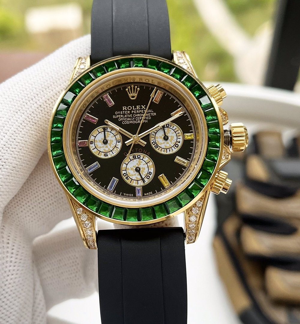 Rolex Cosmograph Daytona 40mm Gold Toned Beaded For Men