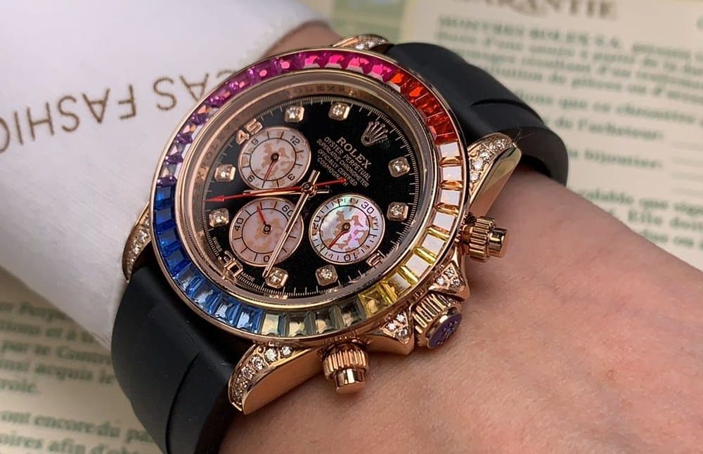 Rolex Cosmograph Daytona 40mm Rose Gold Toned Beaded For Men