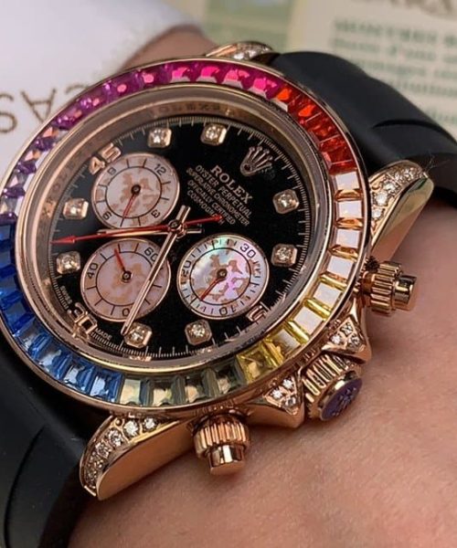Rolex Cosmograph Daytona 40mm Rose Gold Toned Beaded For Men