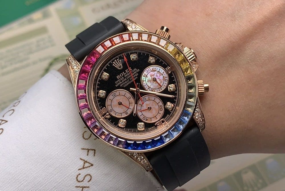 Rolex Cosmograph Daytona 40mm Rose Gold Toned Beaded For Men