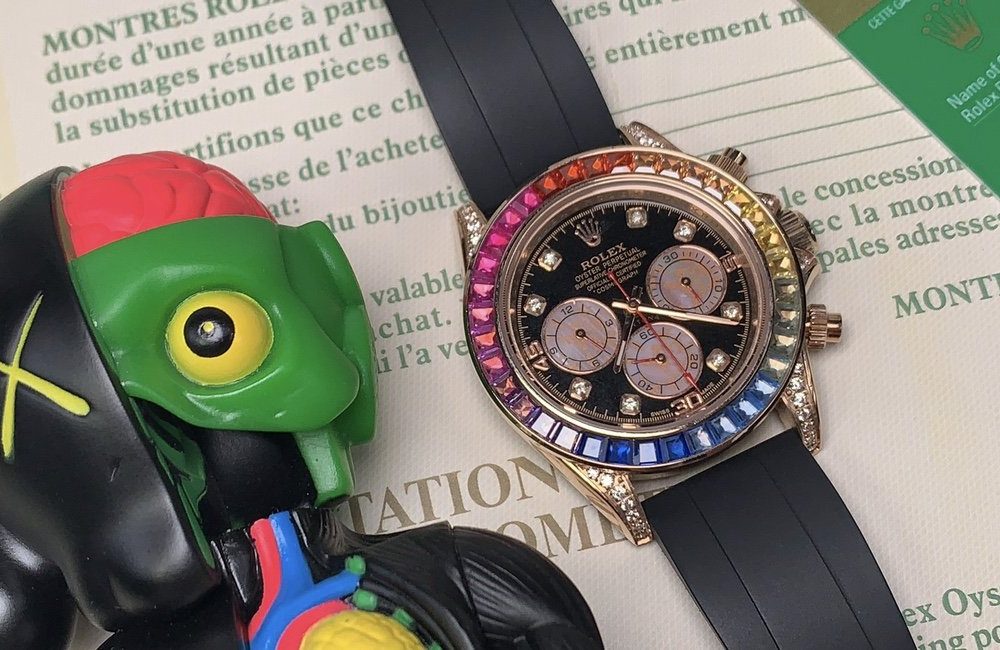 Rolex Cosmograph Daytona 40mm Rose Gold Toned Beaded For Men