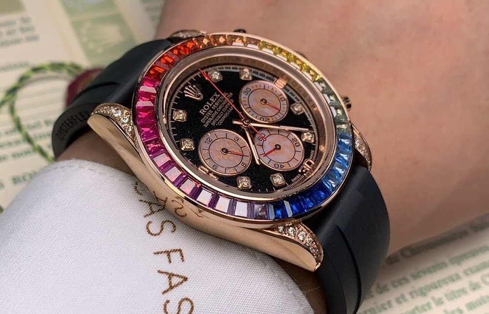 Rolex Cosmograph Daytona 40mm Rose Gold Toned Beaded For Men