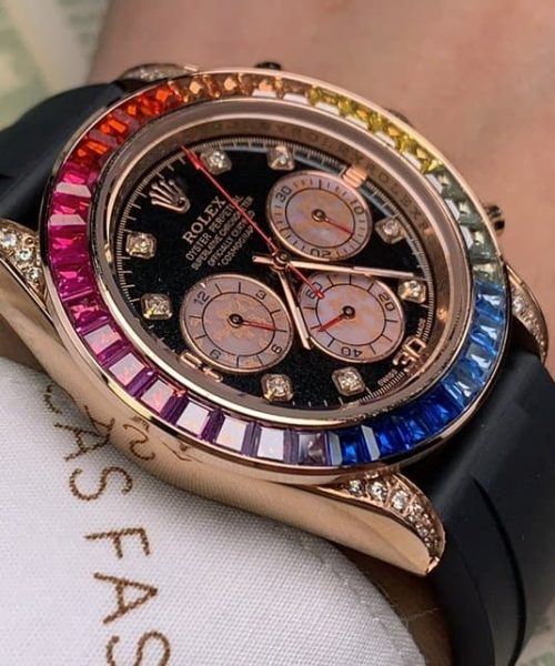 Rolex Cosmograph Daytona 40mm Rose Gold Toned Beaded For Men