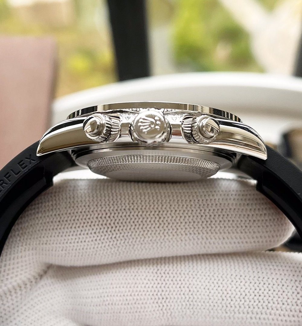 Rolex Cosmograph Daytona 40mm Silver Toned Beaded For Men