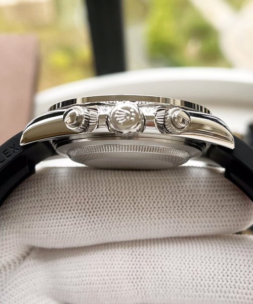 Rolex Cosmograph Daytona 40mm Silver Toned Beaded For Men