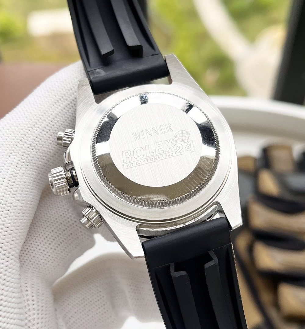 Rolex Cosmograph Daytona 40mm Silver Toned Beaded For Men