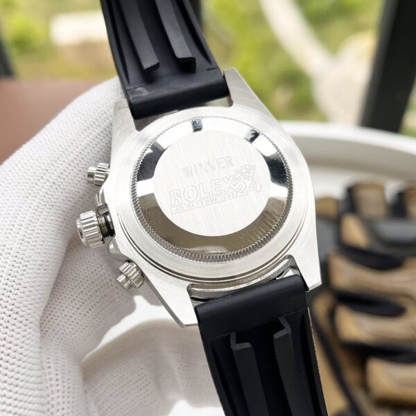 Rolex Cosmograph Daytona 40mm Silver Toned Beaded For Men