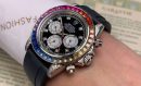 Rolex Cosmograph Daytona 40mm Silver Toned Beaded For Men