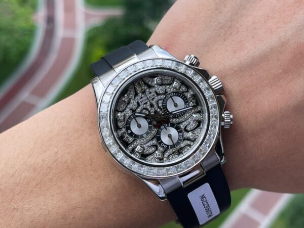 Rolex Cosmograph Daytona 40mm Silver Toned For Men