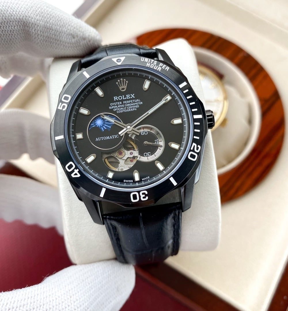 Rolex Cosmograph Daytona 42 For Men Black Metal Toned