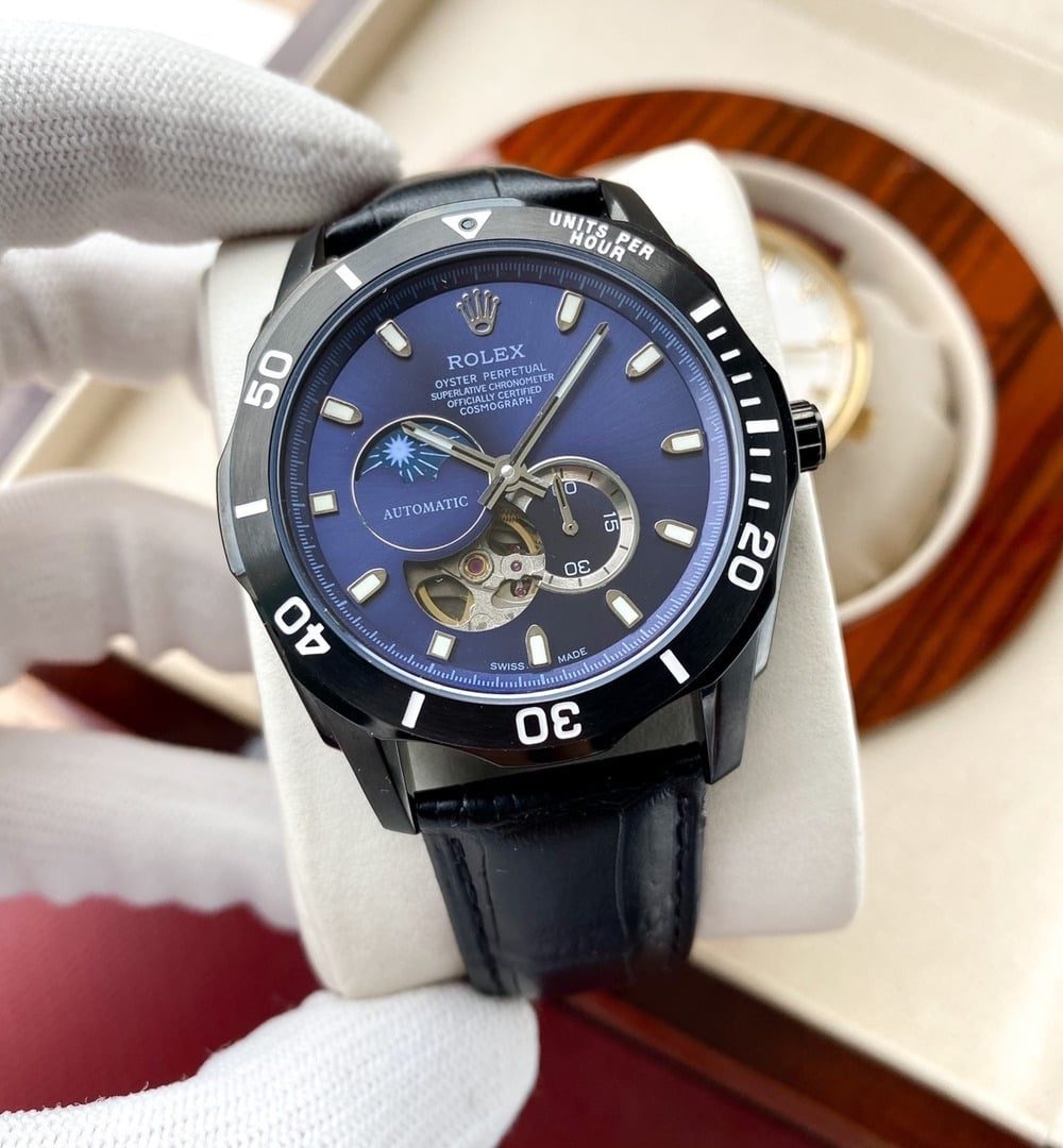 Rolex Cosmograph Daytona 42 For Men Black Metal Toned