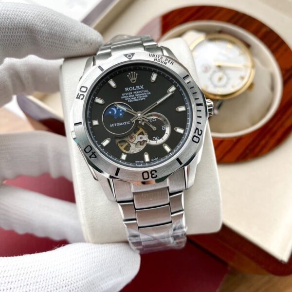 Rolex Cosmograph Daytona 42 For Men Silver Toned