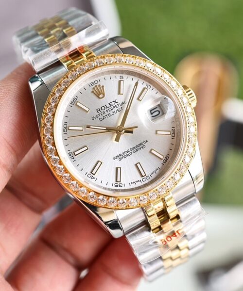 Rolex Datejust 36mm Silver Toned For Men 179174