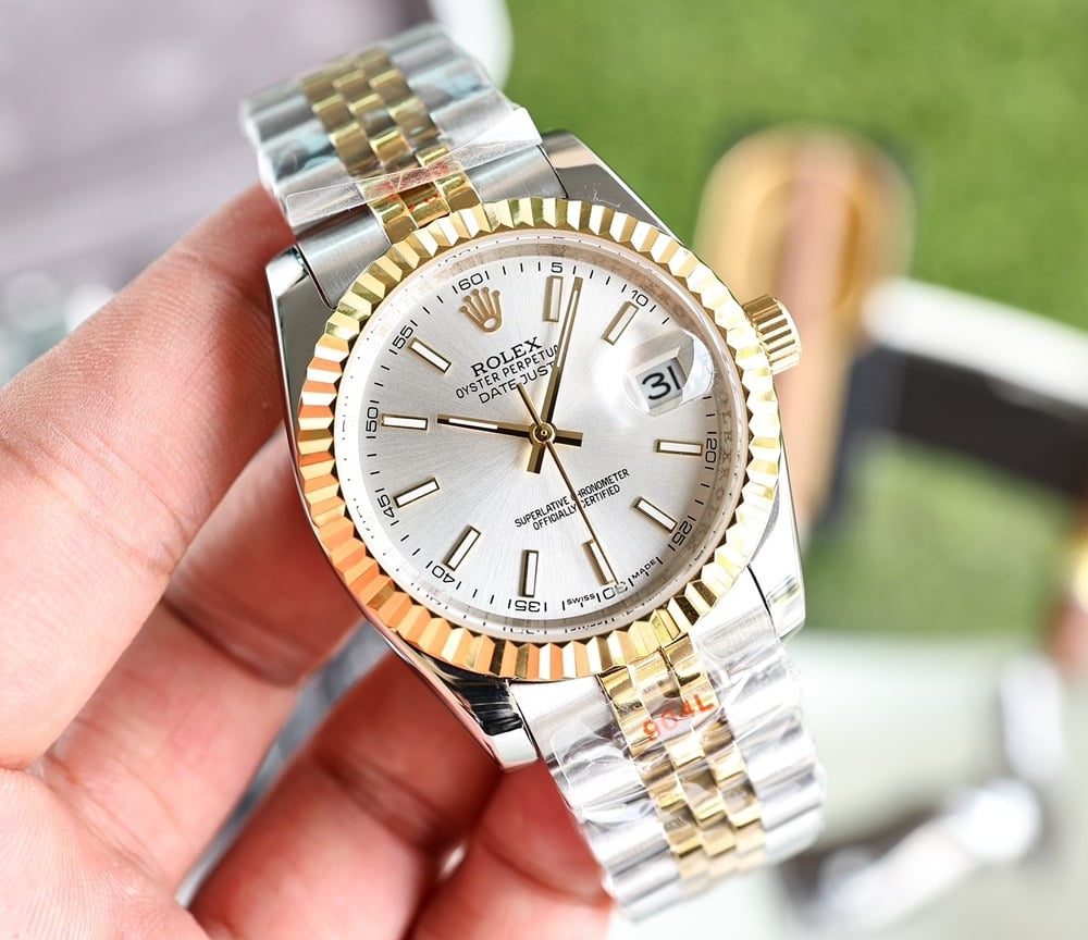 Rolex Datejust 36mm Silver Toned For Men 179174