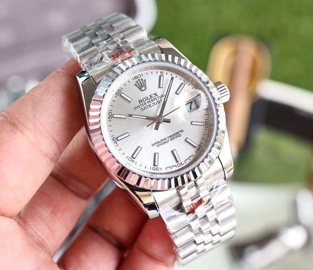 Rolex Datejust 36mm Silver Toned For Men 68274