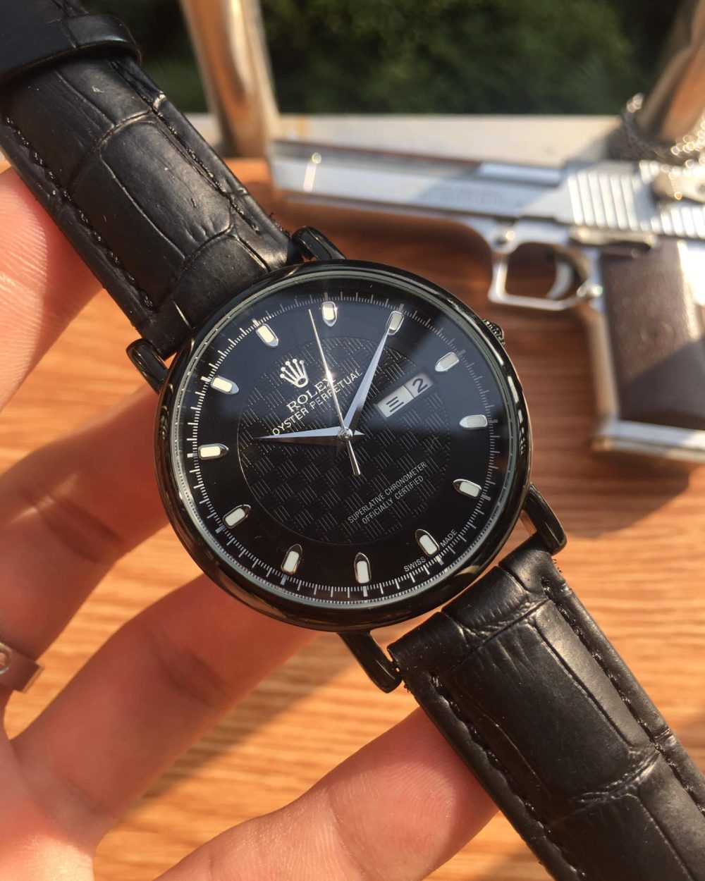 Rolex Datejust 41 Black Metal Toned For Men