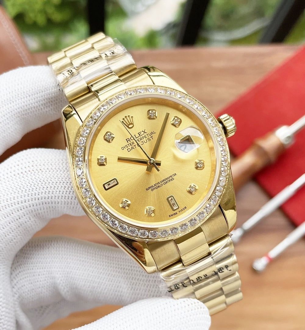 Rolex Datejust 41mm Oyster Perpetual Gold Toned For Men 1454096