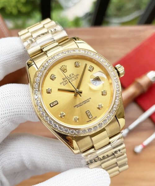 Rolex Datejust 41mm Oyster Perpetual Gold Toned For Men 1454096
