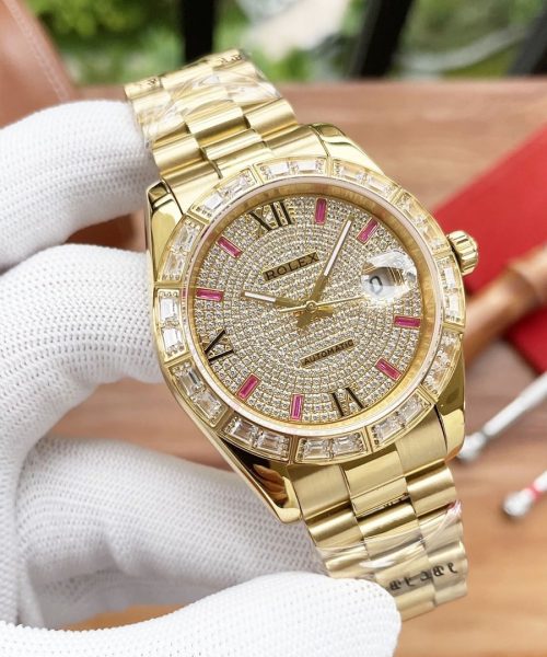 Rolex Datejust 41mm Oyster Perpetual Gold Toned For Men