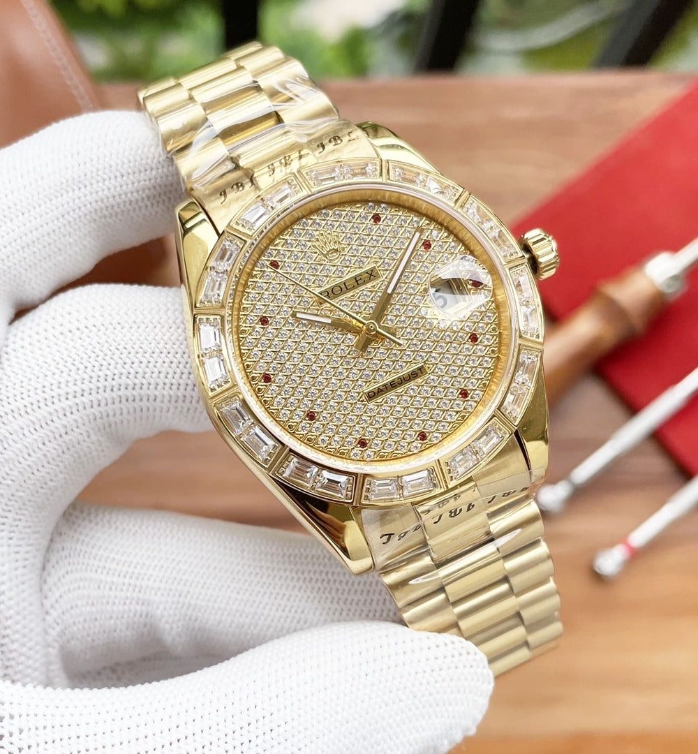 Rolex Datejust 41mm Oyster Perpetual Gold Toned For Men