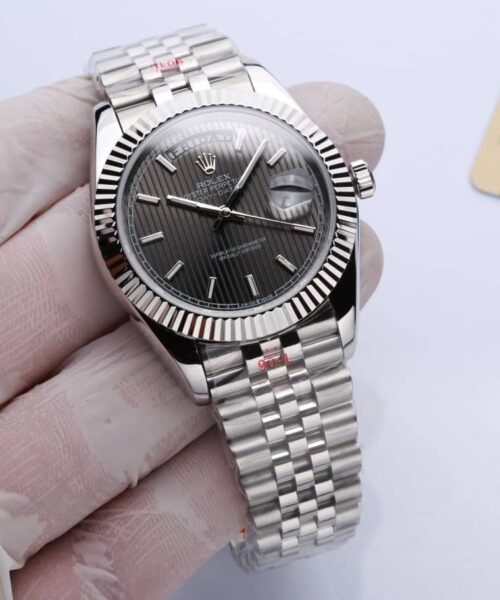 Rolex Datejust 41mm Oyster Perpetual Silver Toned For Men