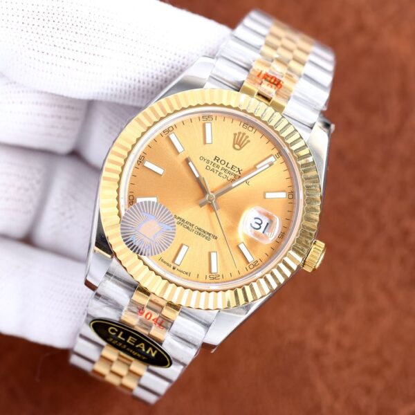 Rolex Datejust 41mm Oyster Perpetual Silver Toned For Men 69173