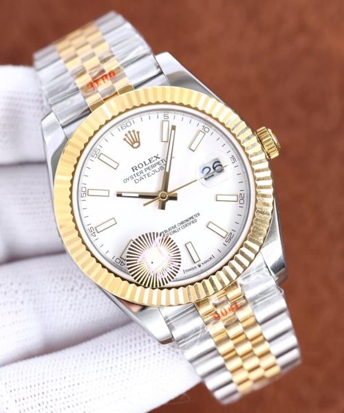 Rolex Datejust 41mm Oyster Perpetual Silver Toned For Men 70173
