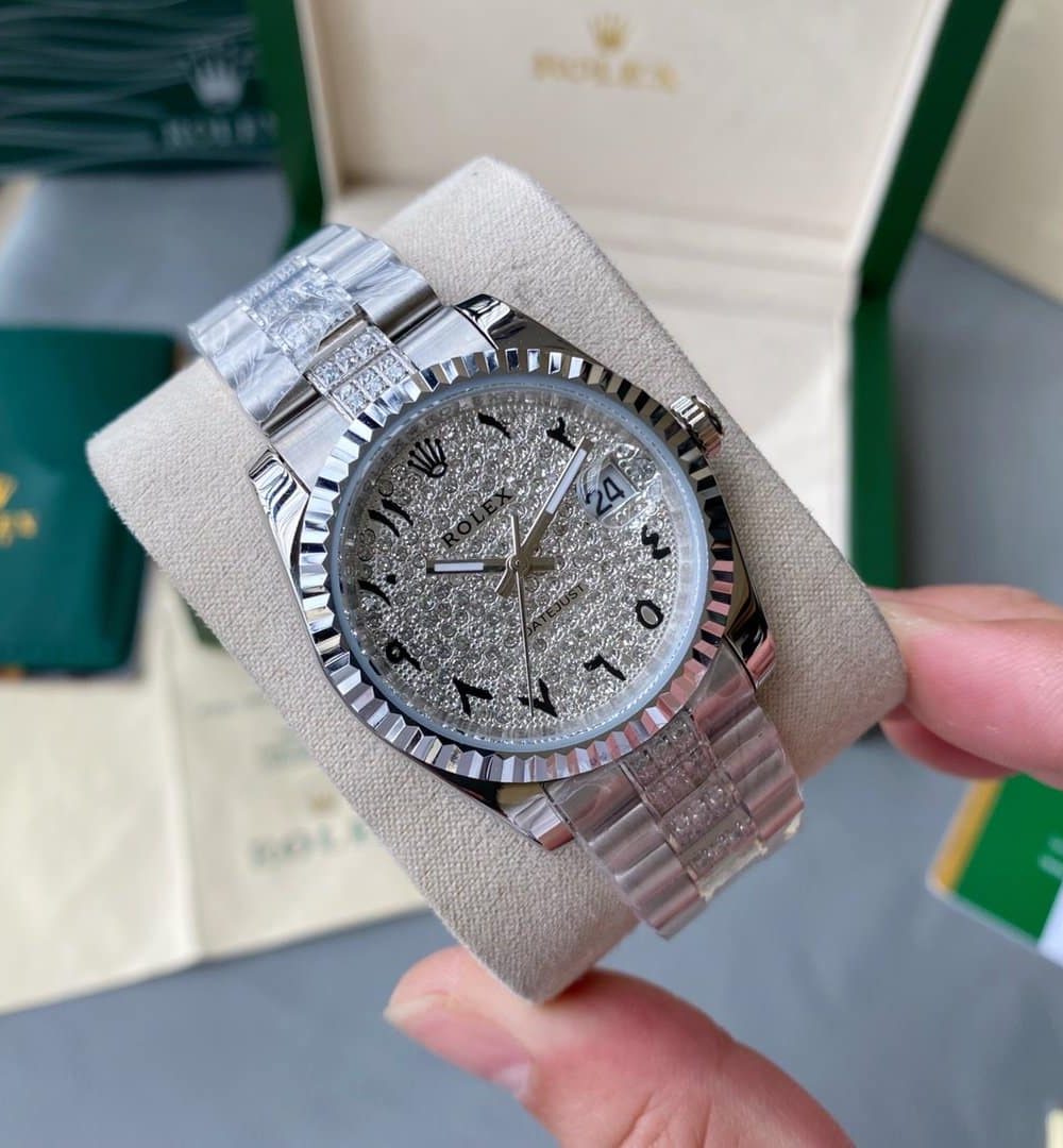 Rolex Datejust 41mm Oyster Perpetual Silver Toned For Men