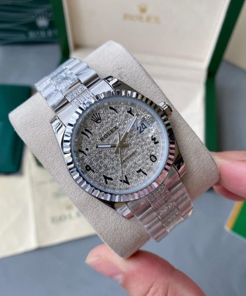 Rolex Datejust 41mm Oyster Perpetual Silver Toned For Men