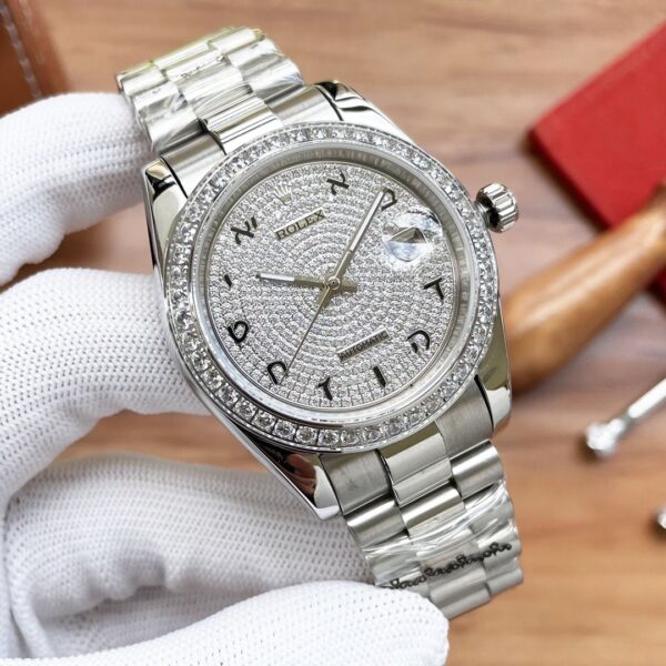 Rolex Datejust 41mm Oyster Perpetual Silver Toned For Men
